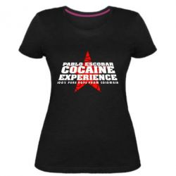 Женская премиум футболка Pablo Escobar