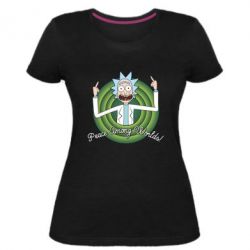 Женская премиум футболка Peace Among Worlds! - PrintSalon