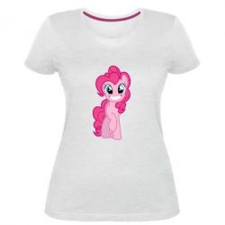 Женская премиум футболка Pinkie Pie smile - PrintSalon