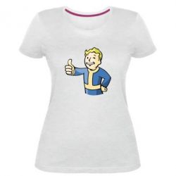 Женская премиум футболка Pip boy fallout - PrintSalon