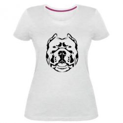 Женская премиум футболка Pit Bull Geometry - PrintSalon