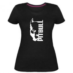 Женская премиум футболка Pitbull - PrintSalon