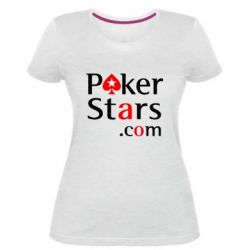Женская премиум футболка Poker Stars - PrintSalon