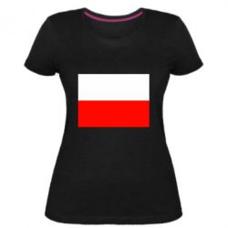 Женская премиум футболка Польша - PrintSalon