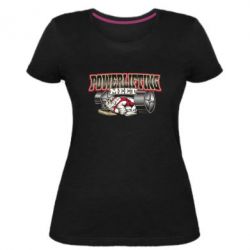 Женская премиум футболка Powerlifting Meet - PrintSalon