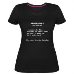 Жіноча преміум футболка Programmer - PrintSalon