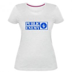 Жіноча преміум футболка Public Enemy