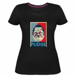 Женская премиум футболка Pudge aka Obey - PrintSalon