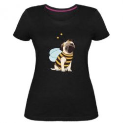 Женская премиум футболка Pug Bug - PrintSalon