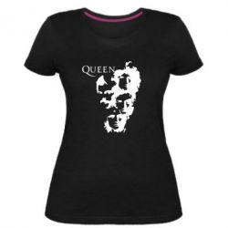 Женская премиум футболка Queen music