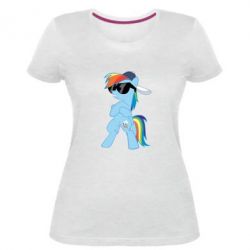 Женская премиум футболка Rainbow Dash Cool - PrintSalon