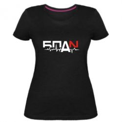 Женская премиум футболка Ритм БПАН - PrintSalon