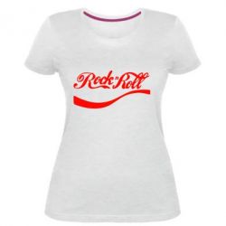 Женская премиум футболка Rock & Roll