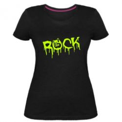 Женская премиум футболка Rock