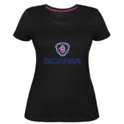 Женская премиум футболка Scania - PrintSalon