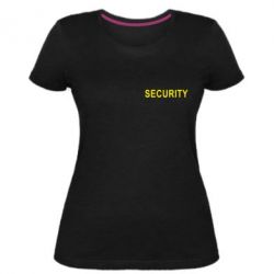 Женская премиум футболка Security - PrintSalon