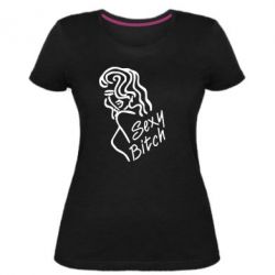 Женская премиум футболка Sexy Bitch - PrintSalon