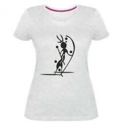 Женская премиум футболка Шаман 2