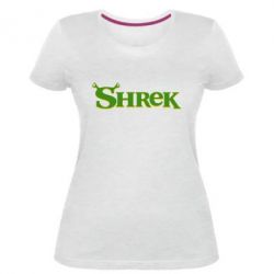 Женская премиум футболка Shrek - PrintSalon