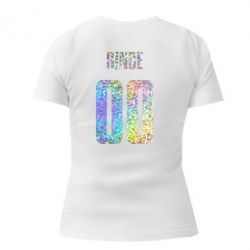 Женская премиум футболка Since голограмма - PrintSalon