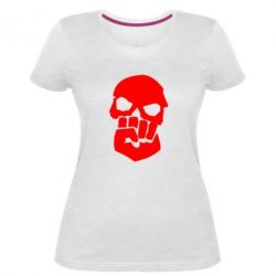 Женская премиум футболка Skull and Fist - PrintSalon