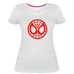 Жіноча преміум футболка Спайдермен лого - PrintSalon