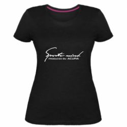 Женская премиум футболка Sport mini produced by acura - PrintSalon