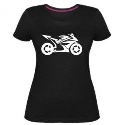 Женская премиум футболка Спортивный байк - PrintSalon