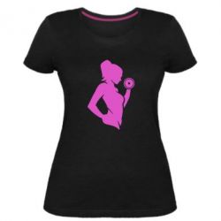Женская премиум футболка Sports Girl - PrintSalon