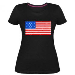 Женская премиум футболка США - PrintSalon