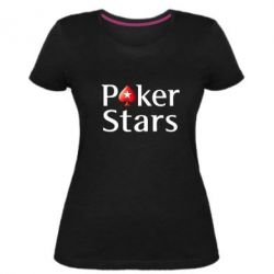 Женская премиум футболка Stars of Poker - PrintSalon