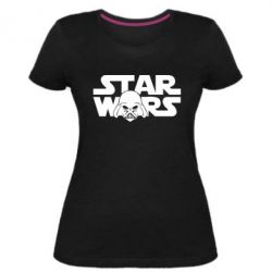 Женская премиум футболка StarWars Logo - PrintSalon