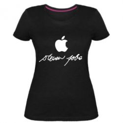 Женская премиум футболка Steve Jobs - PrintSalon