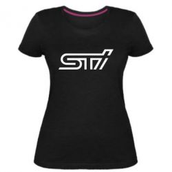Женская премиум футболка STI Logo - PrintSalon
