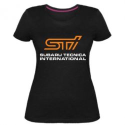 Женская премиум футболка STI - PrintSalon