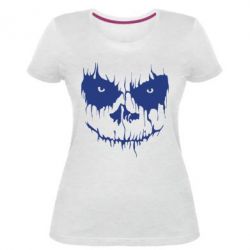 Жіноча преміум футболка Страшна морда для світлого - PrintSalon