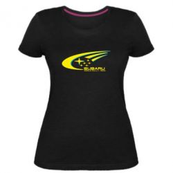 Женская премиум футболка Subaru WRT - PrintSalon