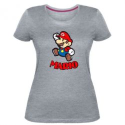 Женская премиум футболка Супер Марио - PrintSalon