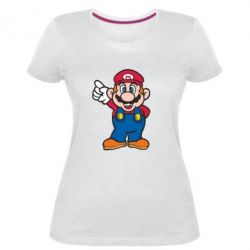 Жіноча преміум футболка Супер Маріо - PrintSalon