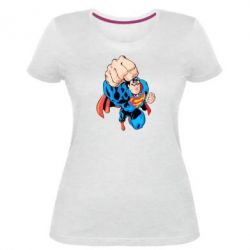 Жіноча преміум футболка Супермен Комікс - PrintSalon