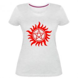 Женская премиум футболка Сверхъестественное Star - PrintSalon