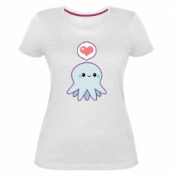Женская премиум футболка Sweet Octopus - PrintSalon