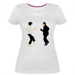 Женская премиум футболка Танец Криминальное Чтиво - PrintSalon