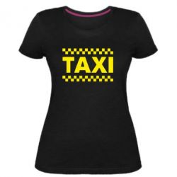 Женская премиум футболка TAXI - PrintSalon
