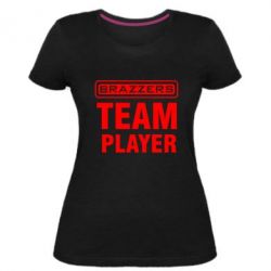 Женская премиум футболка Team Player-PrintSalon Женская премиум футболка Team Player
