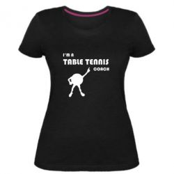 Женская премиум футболка Tennis Coach - PrintSalon