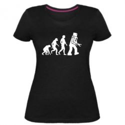 Женская премиум футболка The Bing Bang theory Evolution - PrintSalon