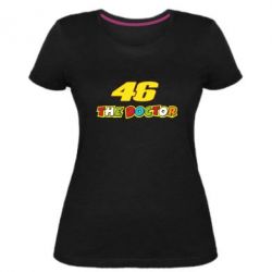 Женская премиум футболка The Doctor Rossi 46 - PrintSalon
