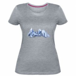 Женская премиум футболка The mountains - PrintSalon