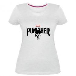Женская премиум футболка The Punisher - PrintSalon